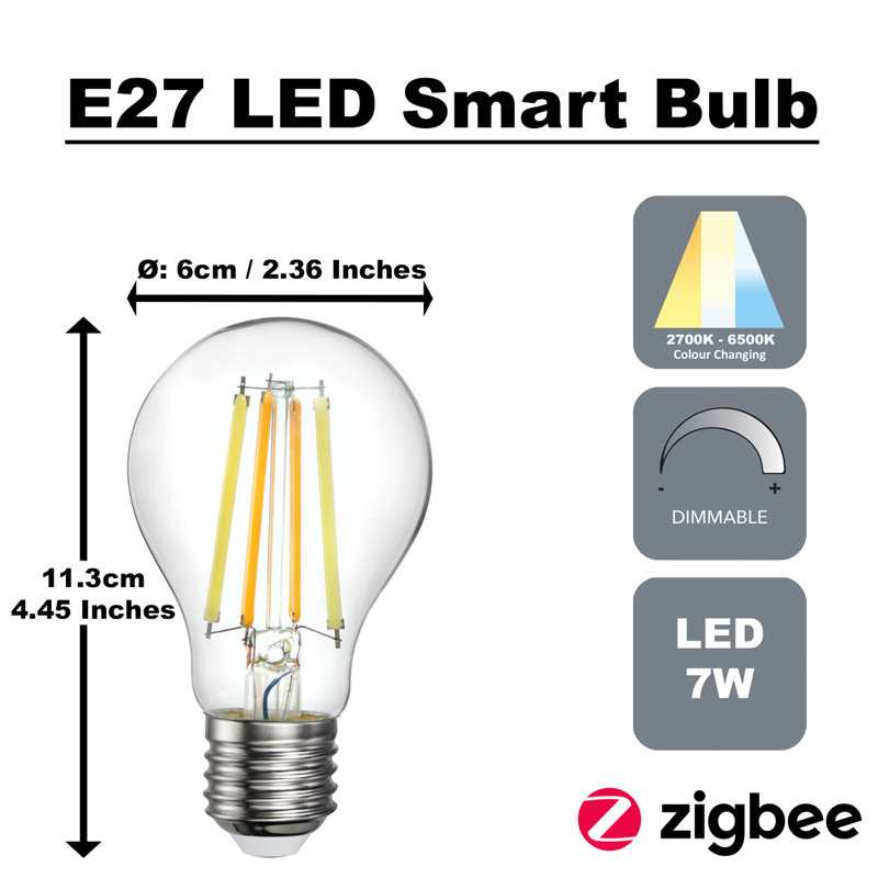 7W E27 Dimmable LED Light Bulb