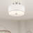 Flaire Fabric Semi Flush Mount-535900989-407736340