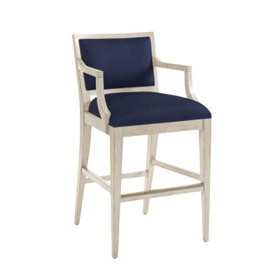 Newport Upholstered Stool with Metal Frame