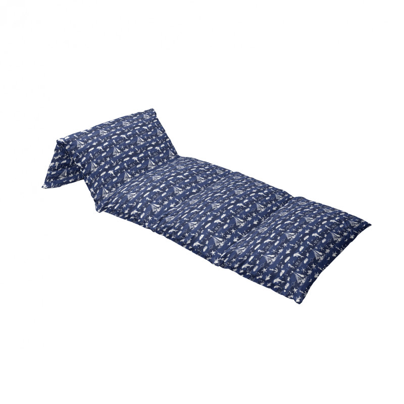 Housse de coussin d'extérieur à rayures verticales pour voilier, H 2 po x l 27 po x P 88 po