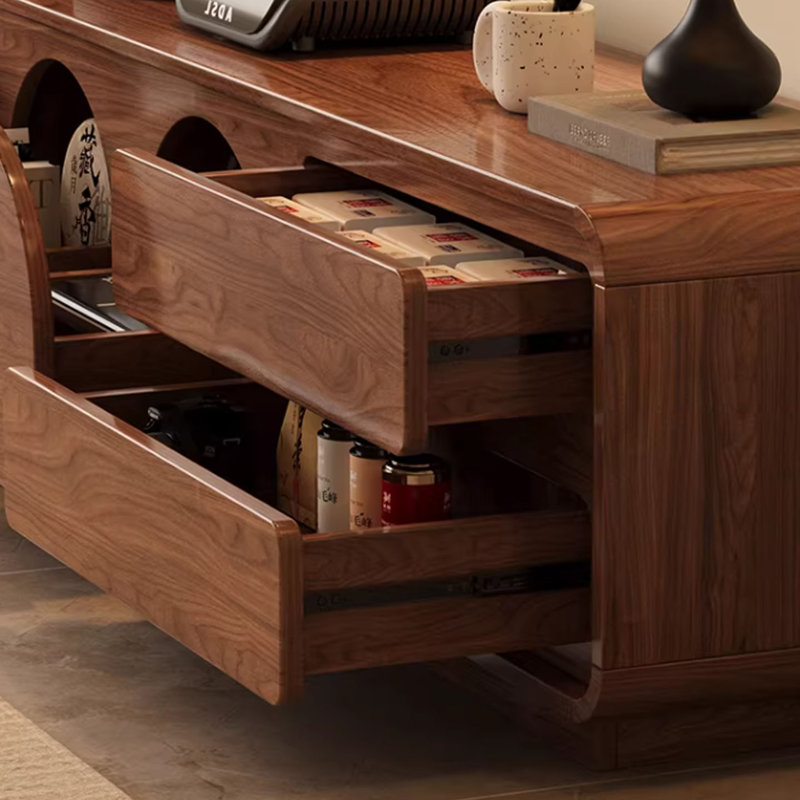 Meuble télé simple en bois, 17.71"H x 55.11"L x 15.74"W