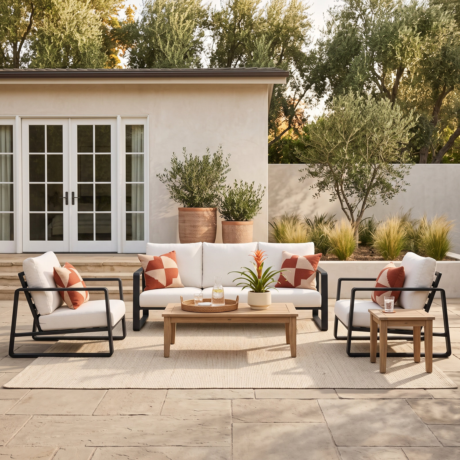 Leanna 5-Person Complete Patio Set