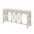 60'' Acacia Veneer Console Table With 4 Drawers, X-Design Entryway Table With Open Bottom Storage, Solid Acacia Legs-934939725