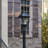 Imperial Trio Bulb Solar Post Light with Trapezoidal Solar Panels and 3" Fitter Mount 