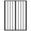  Dog Gate Black Galvanised Steel Enclosure Indoor Pen Minimalist Pet