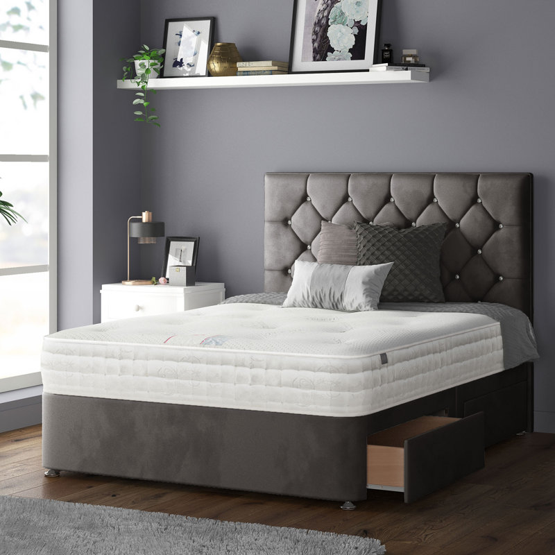 Farallones Upholstered Headboard, Super King (6'), Charcoal