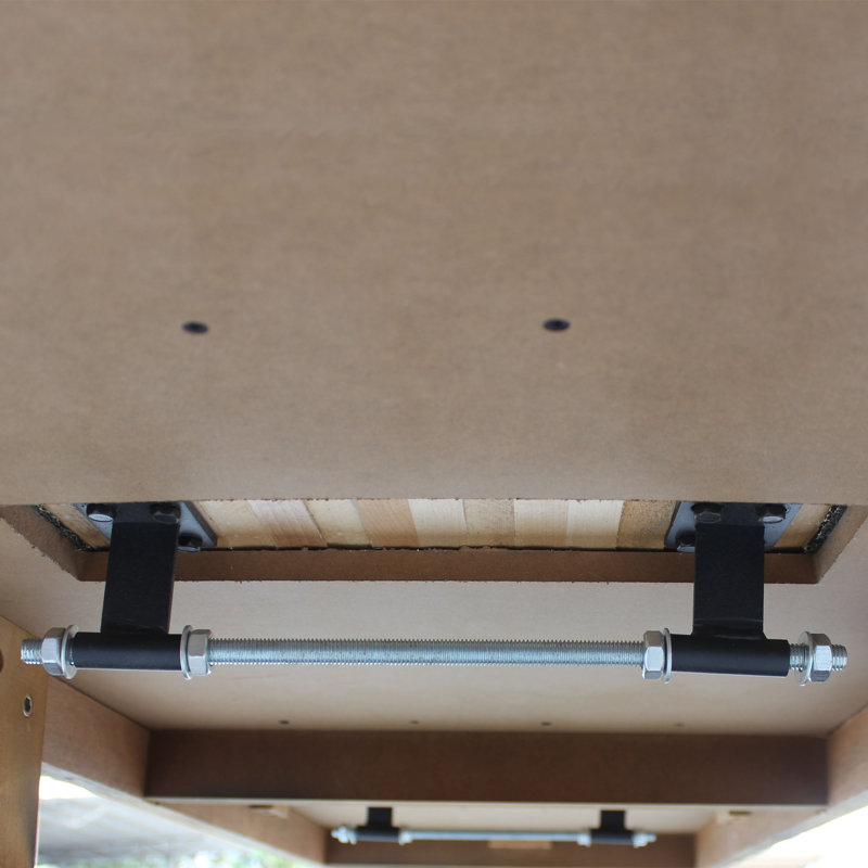 Espresso 12' Solid Wood Shuffleboard Table with Climate Adjusters