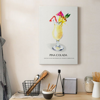 Pina Colada - peinture sur toile tendue