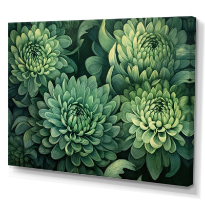 " Green Mums In Bloom "
