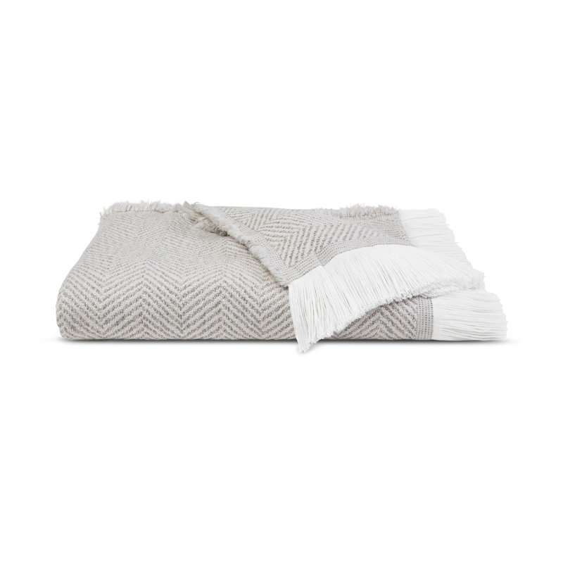 Sunbrella Eakins Throw Blanket, Cloud