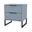 Chaelynn 45cm W Manufactured Wood Bedside Table-952372340