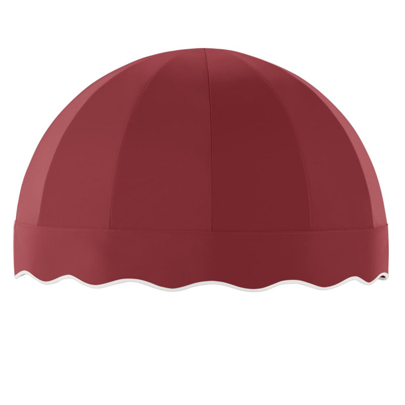 Awntech Bostonian Acrylic Fabric Fixed Awning, Burgundy, 33.25" H x 52.5" W x 26.25" D