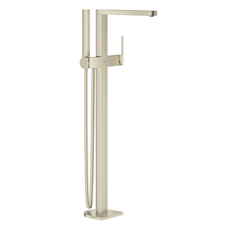 Plus Single Handle Floor Mounted Trim, Brushed Nickel Infinity