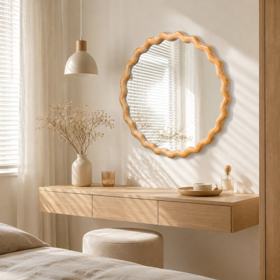 Miroir mural rond 27,5 po Farmhouse