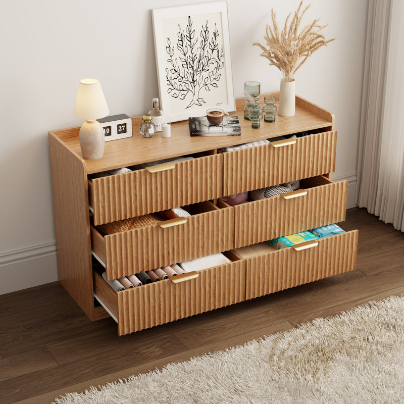 Commode double 6 tiroirs l 47,2 po