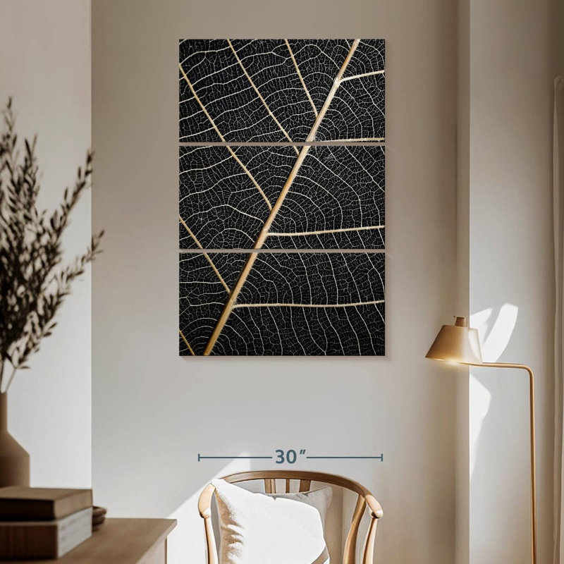 Harnek Leaf Veins, 65" H x 42" W