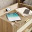 Ensemble de table de chevet moderne en bois à 2 tiroirs avec port de charge intégré-1289899215