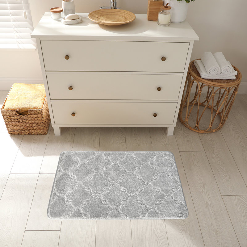 Tapis de cuisine, Gris clair, Rectangle 1 pi 5 po x 2 pi 8 po