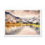 Paysage d'automne avec le ciel reflété sur le lac - Peinture sur toile-67417711-69896143