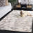 Graciella 740 Hand Tufted Wool/Cotton Abstract Indoor Use Only Rug in Gray/Ivory-139098510