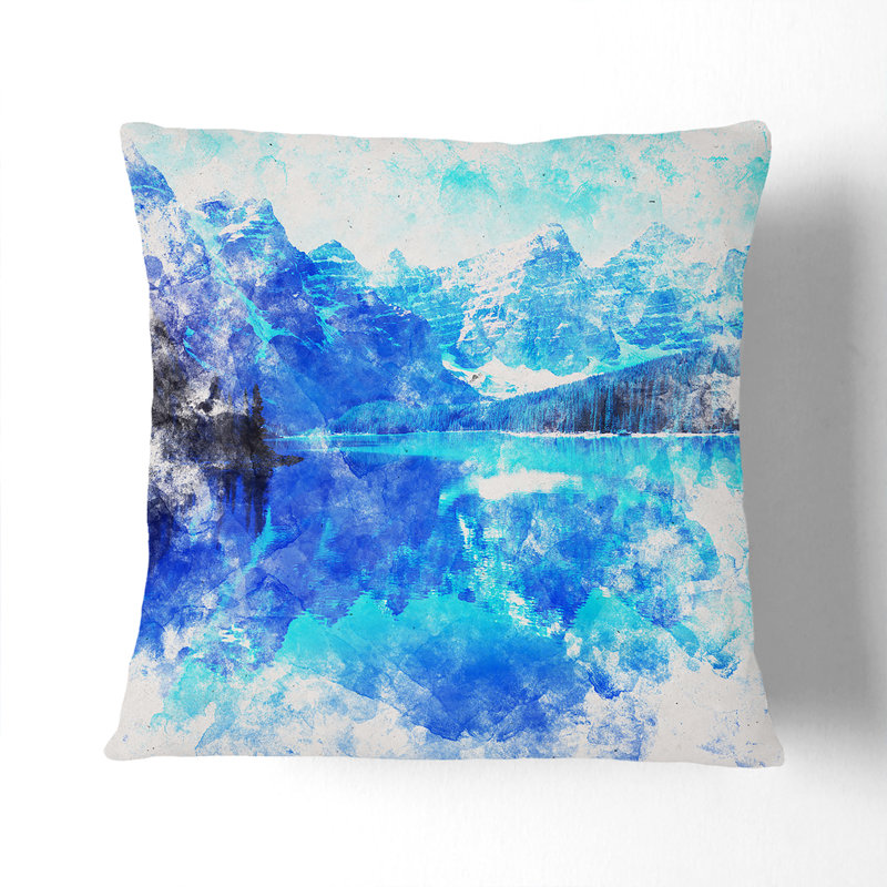 Abstract Square Cushion, Stone, 40cm H x 40cm W x 15cm D