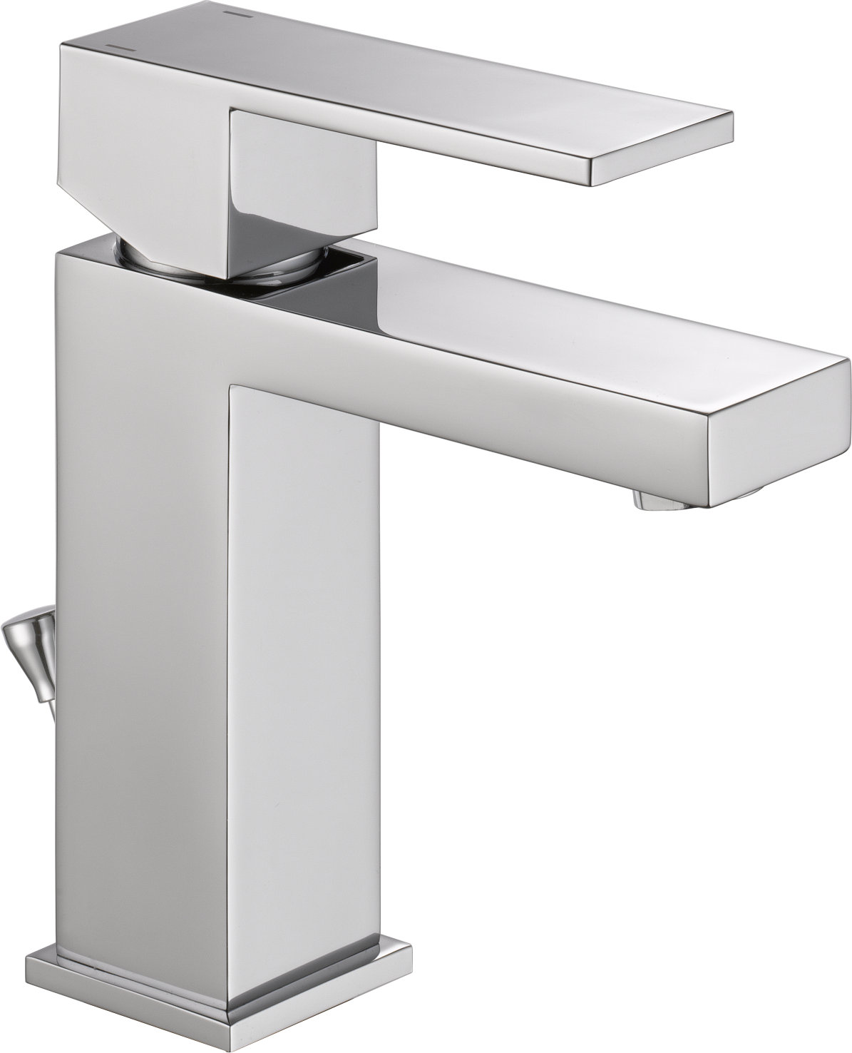567LFSSPP,PP Delta Modern Single Hole Bathroom Faucet with Drain