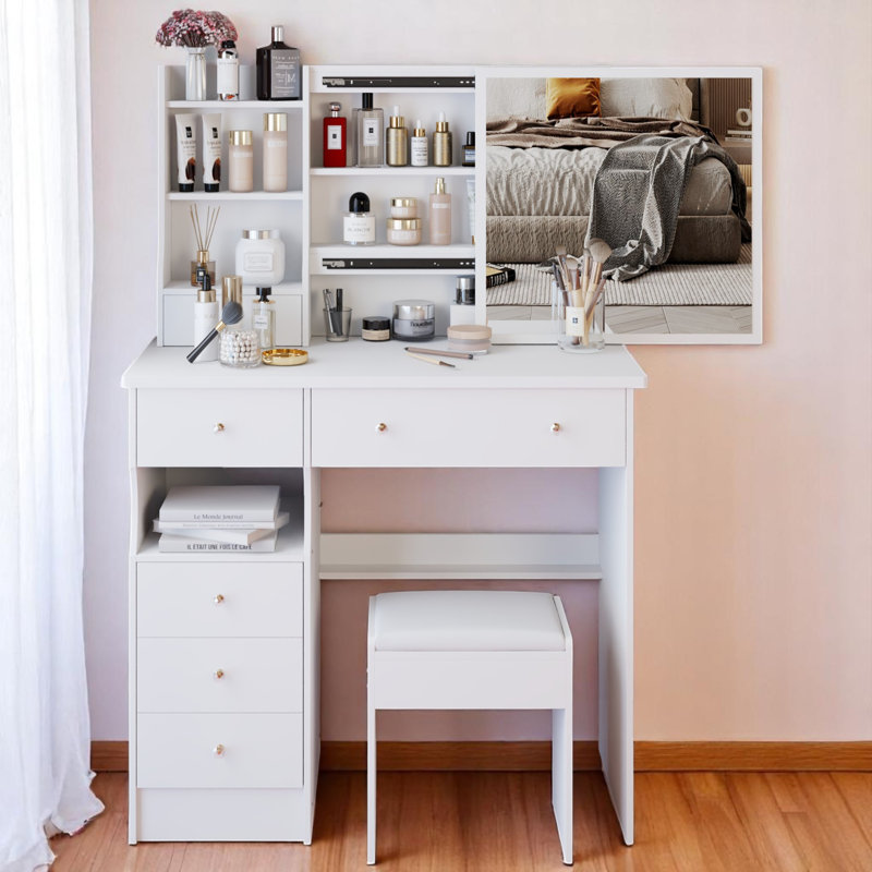 Makeup Vanity, White