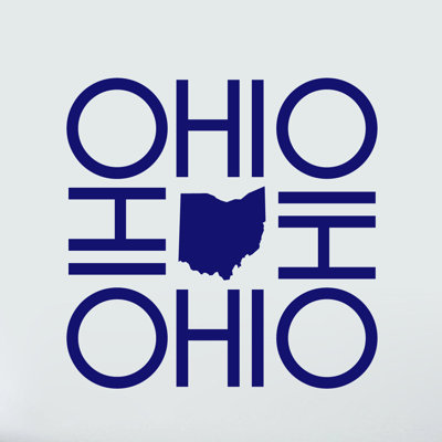 Décalcomanie murale ohio
