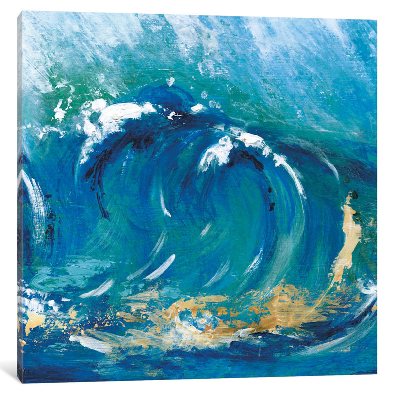 Big surf i, reproduction d’art sur toile tendue, H 26 po x l 26 po x P 1,5 po