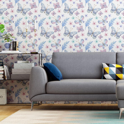 Linnie Peel & Stick Floral Roll