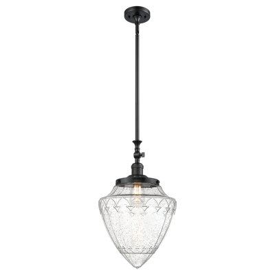 Franklin Restoration - Stian - Mini-luminaire suspendu à tige inclinable 1 lumière - Ampoule non incluse - Abat-jour