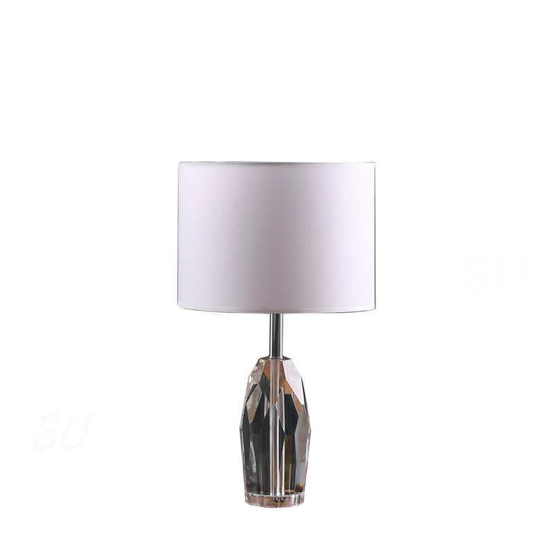 Lampe de table prisme en cristal 19 po Dodecahedron