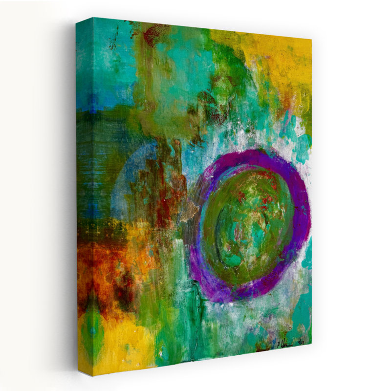 Art contemporain, art contemporain abstrait, H 24 po x l 16 po