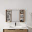 Armoire de salle de bain avec miroir et rangement