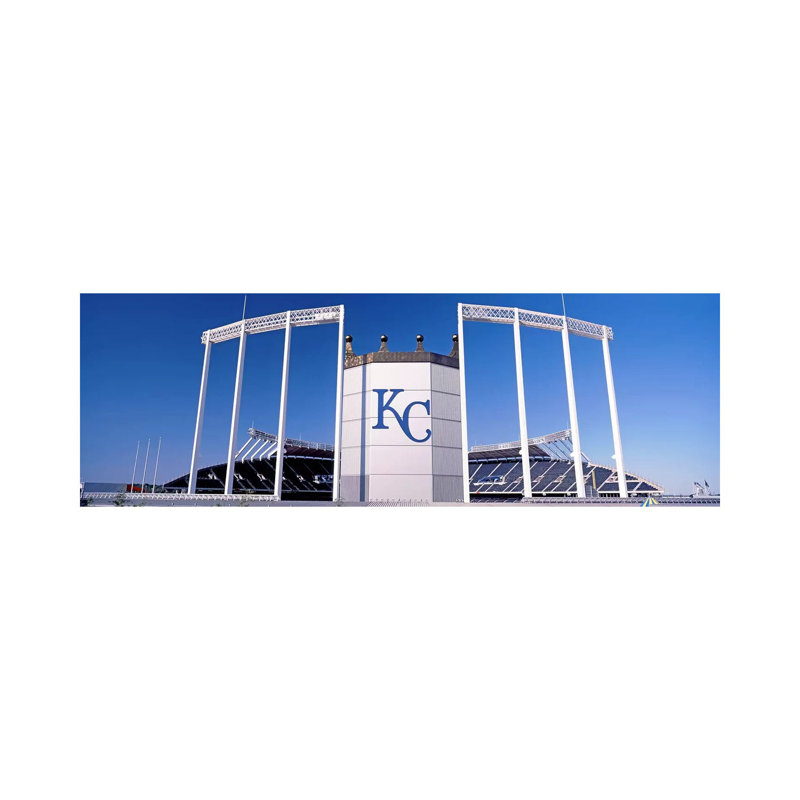 Baseball Stadium, Kauffman Stadium, Kansas City, Missouri, USA - Wrapped Canvas Panoramic Print