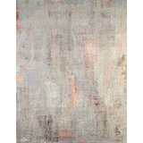 Contemporary One-of-a-Kind Rectangle 9 X 12 Hand Knotted Area Rug