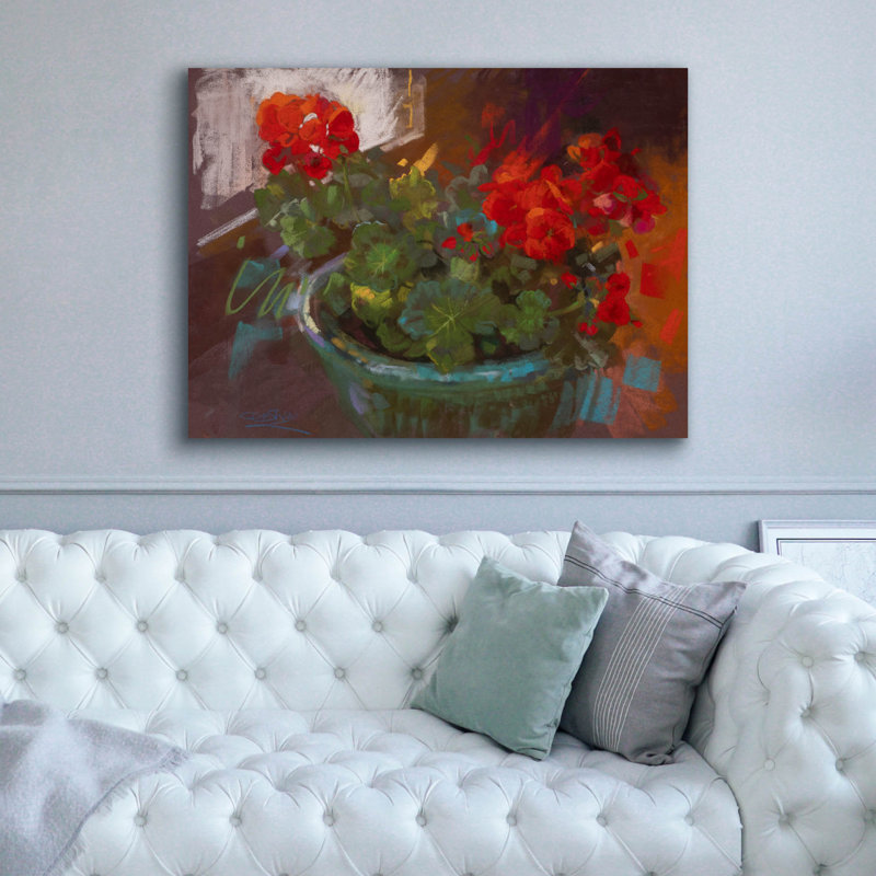 Art mural sur toile Winston Porter «Studio Scarlet» par Christine Debrosky, H 40 po x l 54 po x P 1,5 po