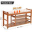 Banc de rangement polyvalent pour chaussures rembourrées
