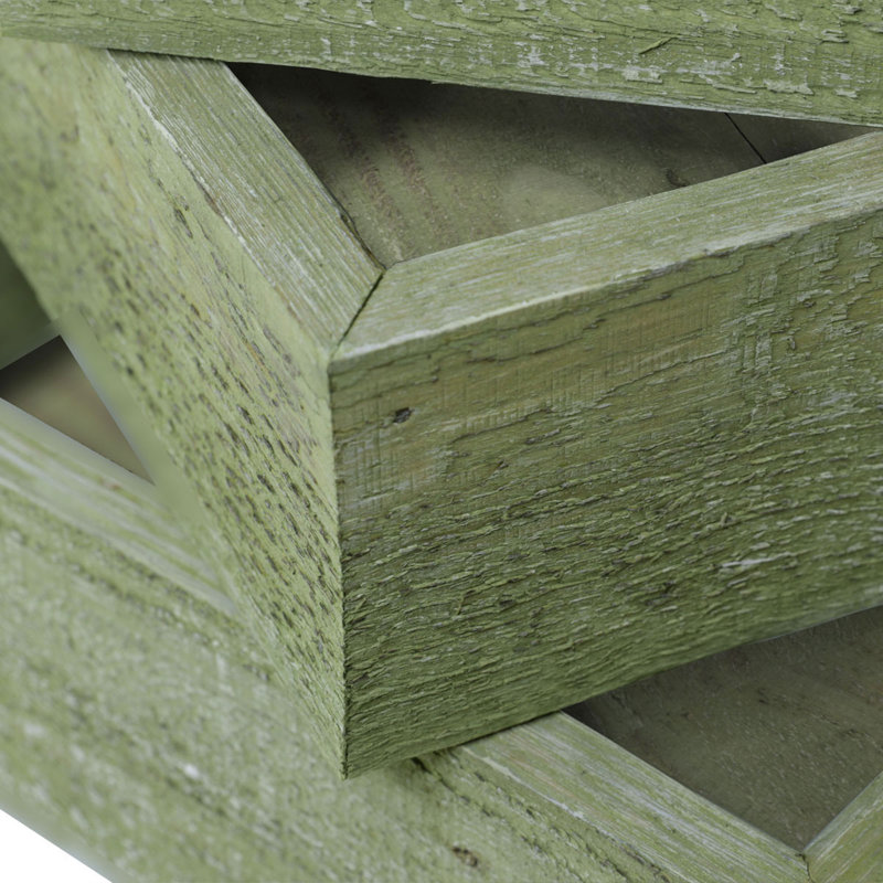 Cube Shelf with Adjustable Shelves, Restoration Green