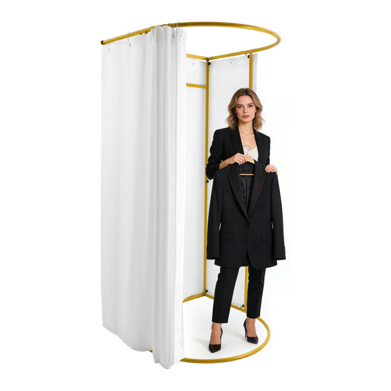 Changing Room, Freestanding Dressing Room with Curtains