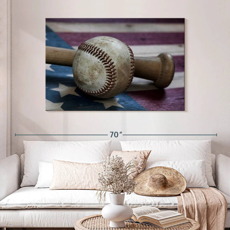 Sireci Baseball Bat Flag USA, 32" H x 48" W