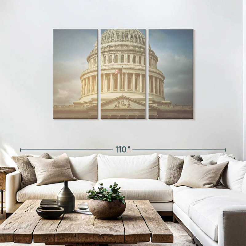 US Capitol, 48" H x 74" W