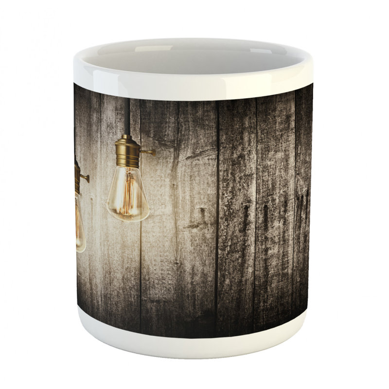 Grande tasse à café en bois planches