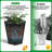 22.4 Inch 2PCS Black Tall Tapered PlantersLarge Indoor Outdoor Flower Pots with Wheels Water Level Monitor & Trays for Patio Balcony Lounge-1769992135