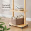 Porte-manteau en bois massif au design compact, idéal pour les entrées, les chambres et les salons.-779188276