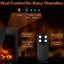 Fuentes Belfry Heating 51 cm W Black Electric Fireplace