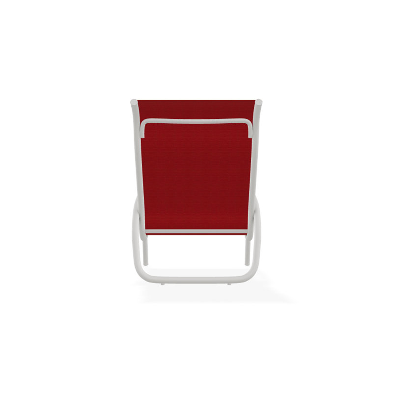 Beach Chair, Red 1D Sunbrella®, Textured Snow