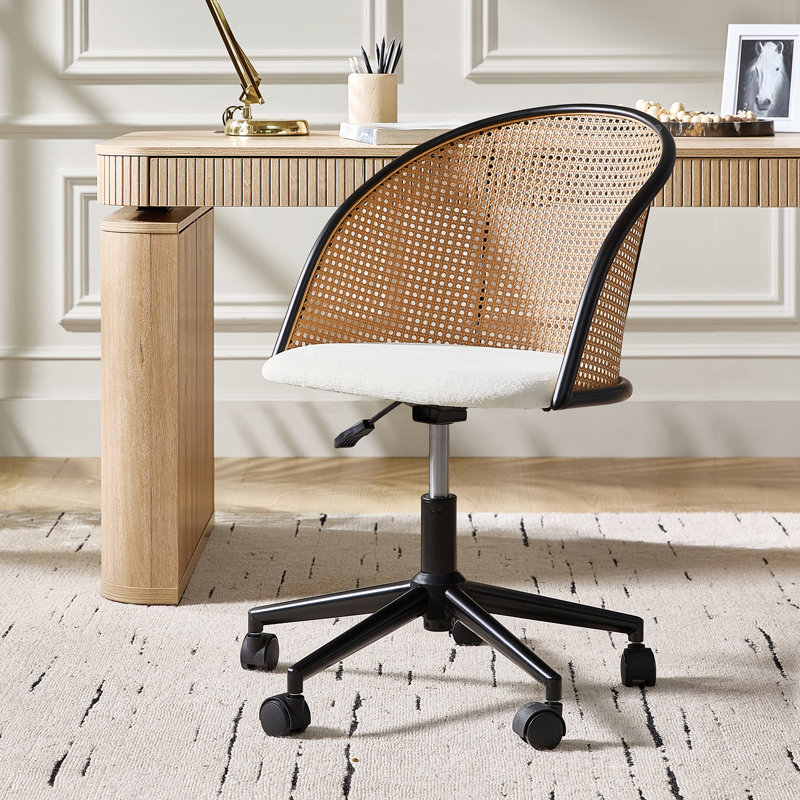 Chaise de bureau Clarrisa, Blanc