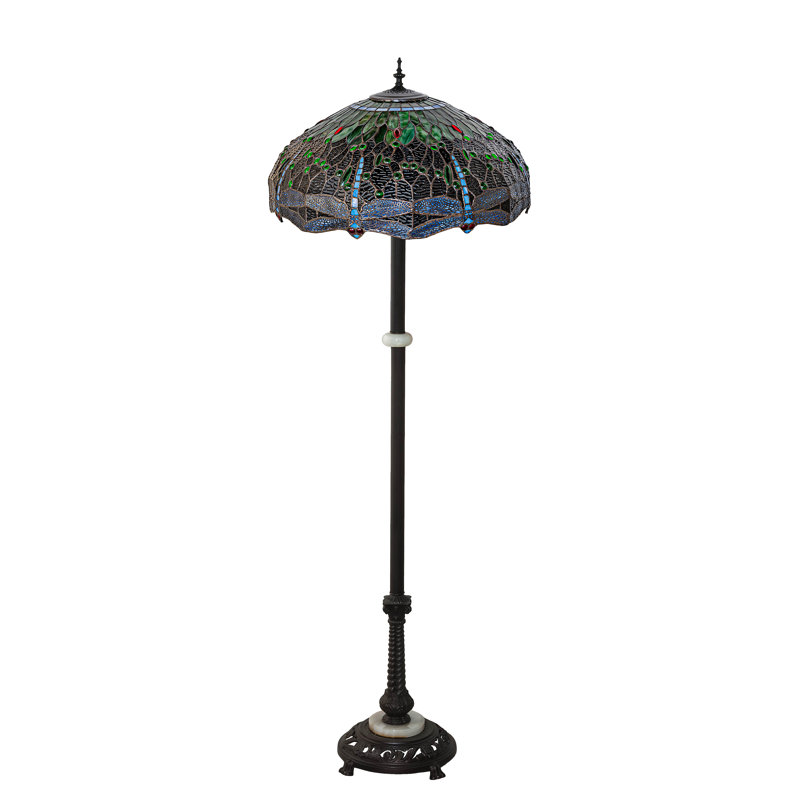 Riyad Floor Lamp, Green/Blue