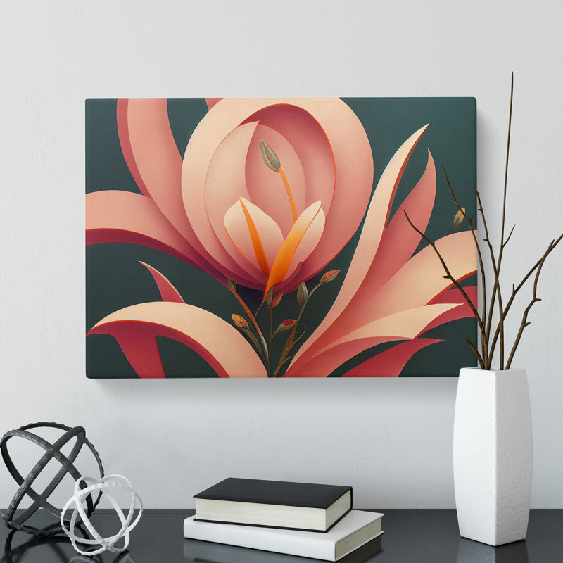 Eye Catching Swan Abstract - Wrapped Canvas, 35cm H x 50cm W x 3cm D